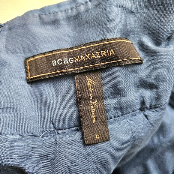 BCBGMAXAZRIA Blue Skirt, Size 0 - Picture 4 of 7